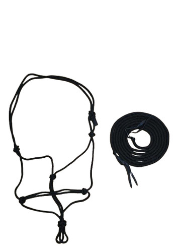 Black rope halter - rope, &