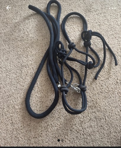Rope halter with reins - halter, size