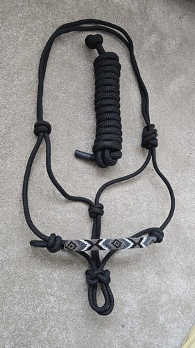 Pearl design rope halter - design,