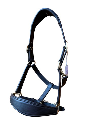 Leather halter head collar - leather,
