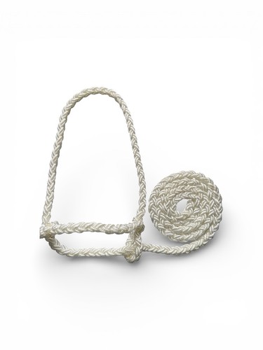 White rope halter plaited made - halter,
