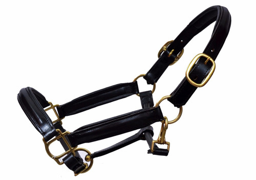 Leather halter head collar - leather,