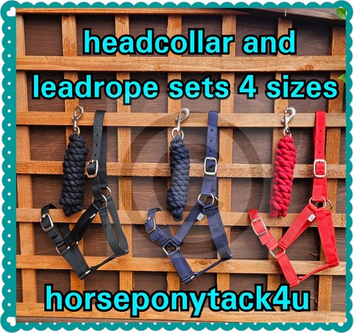 New headcollar and leadrope - new,