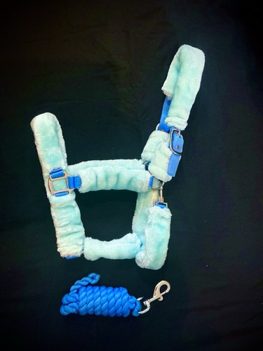 Pony size fluffy head collar - pony,